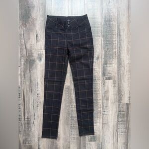 Women’s High Rise Plaid Dress Pants